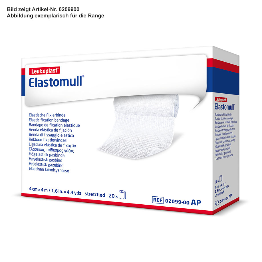 Elastomull Fixierbinde 4 m x 8 cm, weiß