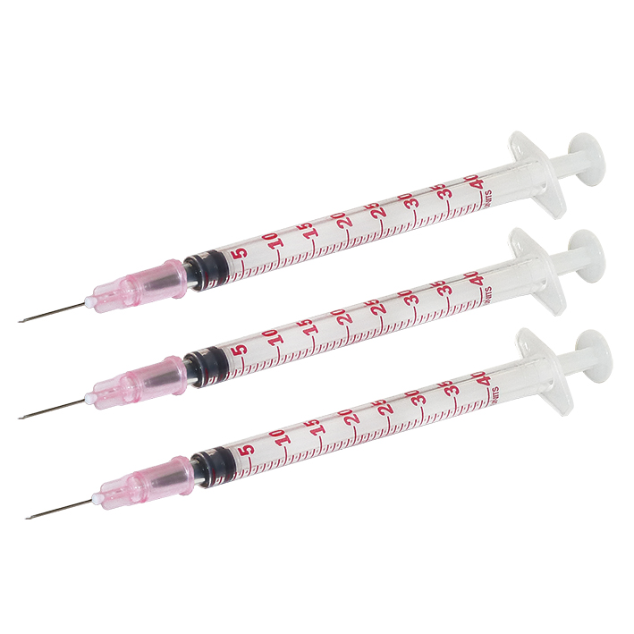 DISPOMED-Einmal-Spritzen 1 ml Insulin,