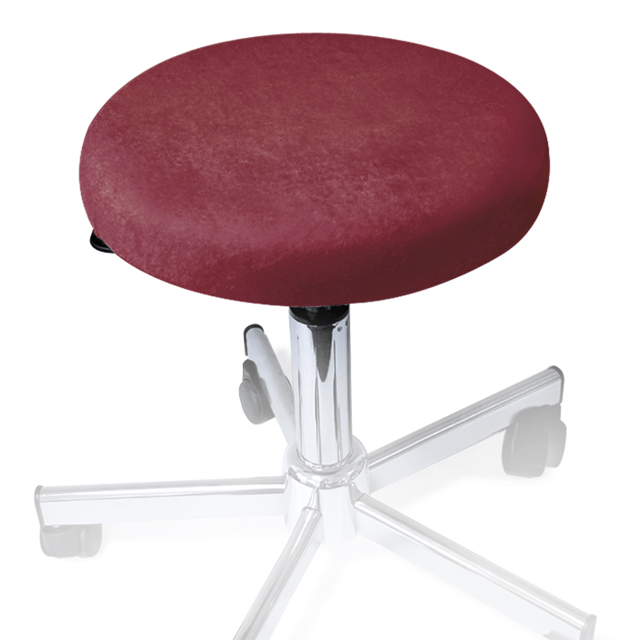 Hockerbezug Frottee brombeer