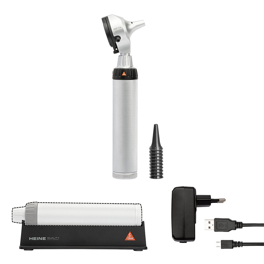 BETA 200 LED F.O. Otoskop-Kit 3,5 V