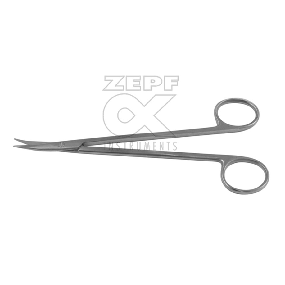 Präparierschere, gebogen, spitz/spitz, 15 cm