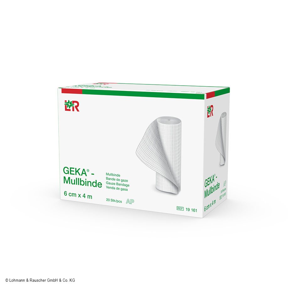 Geka Gauze Bandage 4 m x 6 cm loose in box (20 pcs.)