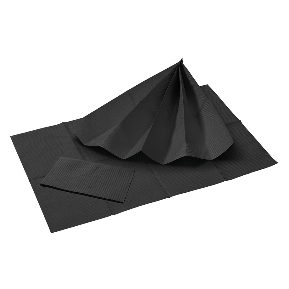 Patientenservietten, black,