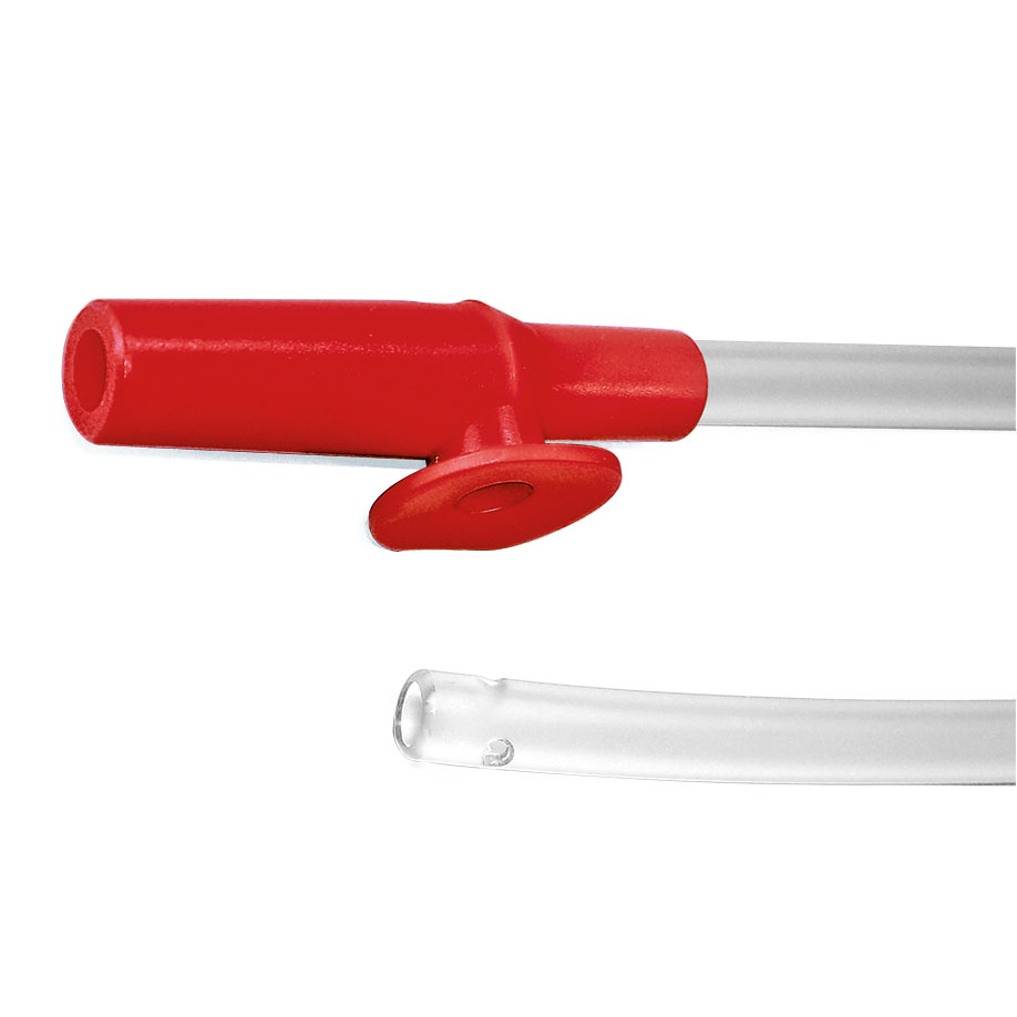 Einmal-Absaugkatheter Ch. 18 rot, für Tracheostomietuben