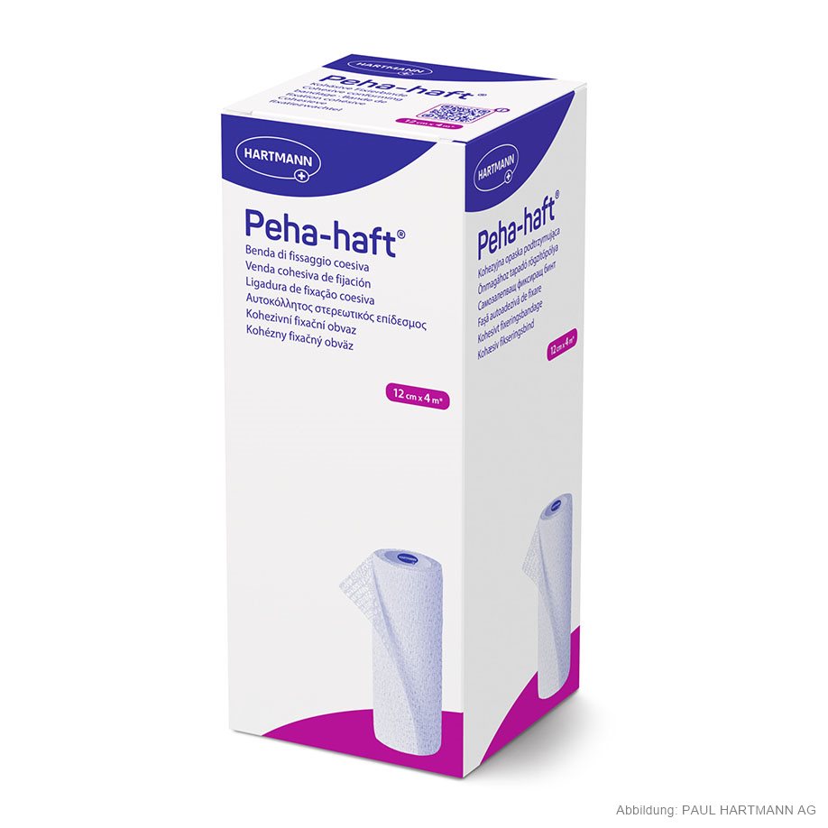 Peha-haft Fixierbinde 4 m x 12 cm, einzeln verpackt