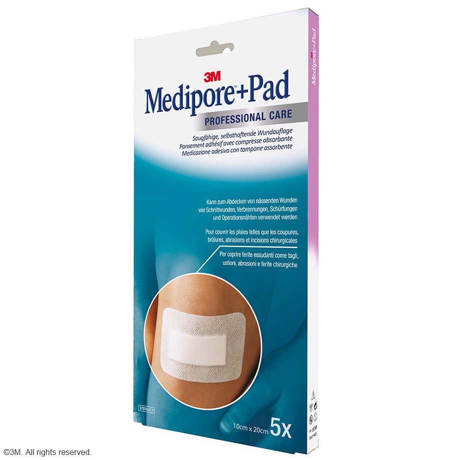 3M Medipore + Pad Fertigverband, steril,