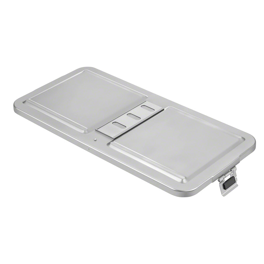 Deckel aus Edelstahl mit Öffnung