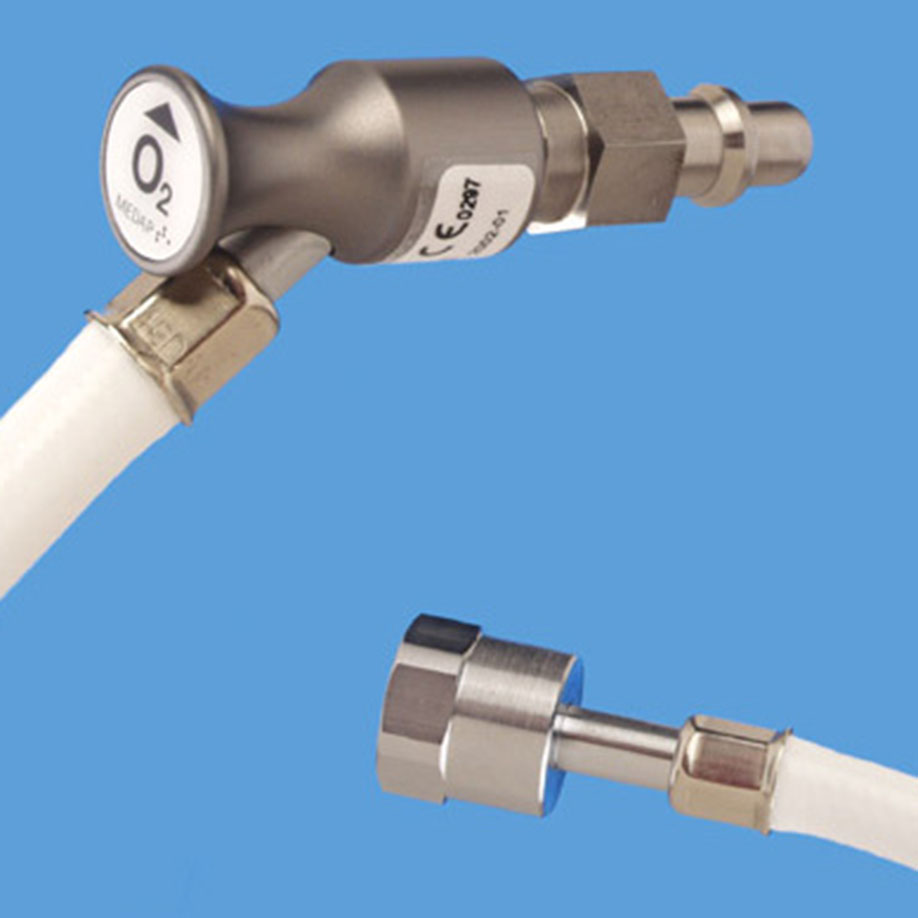 Anschlussschlauch Sauerstoff DIN 1,5 m