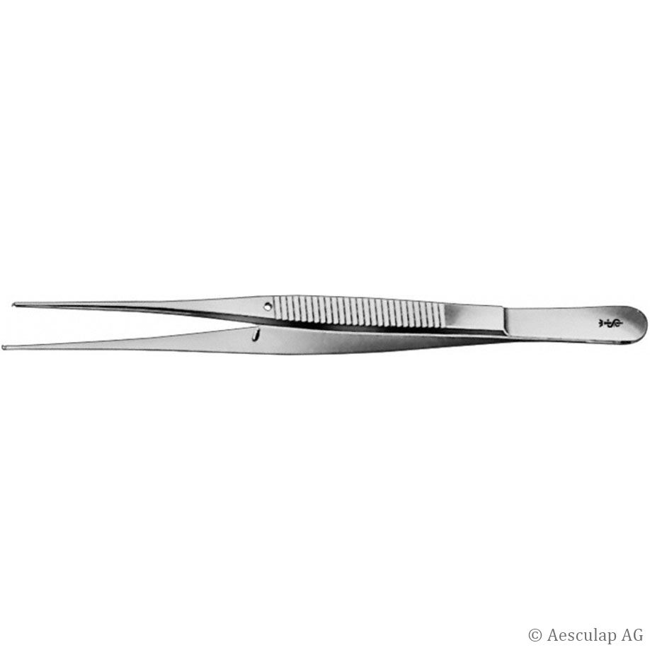 chir. Pinzette Semken, 1 x 2 Zähne,