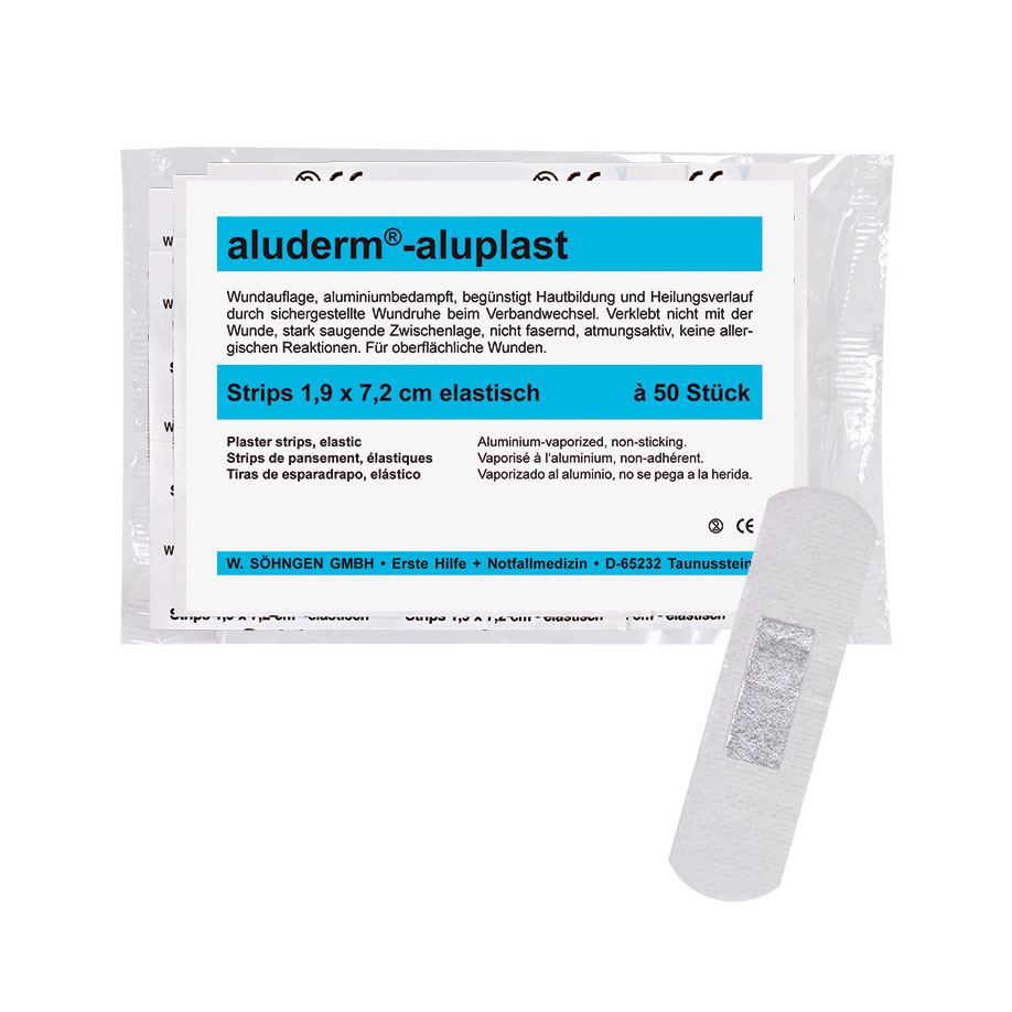 aluderm-aluplast Strips elastic approx. 1,9 x 7,2 cm (50 pcs.)