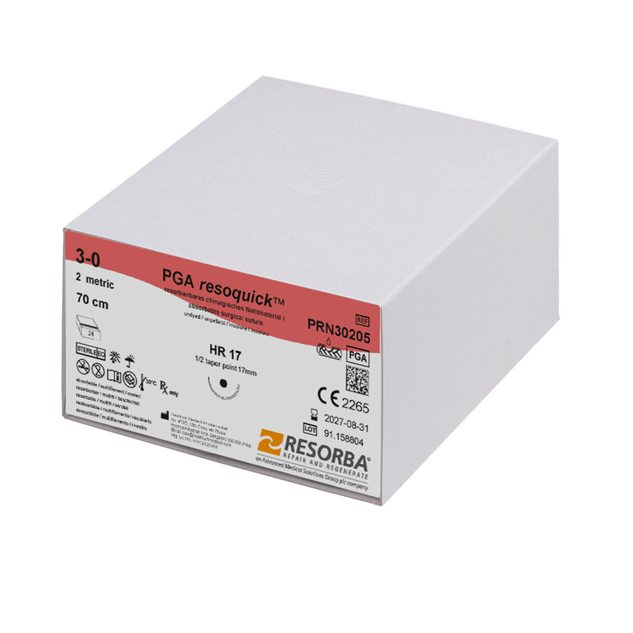PGA-RESOQUICK HR 17 3/0=2, ungefärbt,