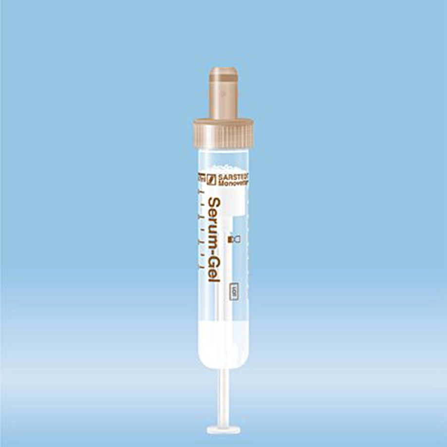 S-Monovetten 4,7 ml, 75 x 15 mm, Serum-Gel CAT, steril (50 Stck.)