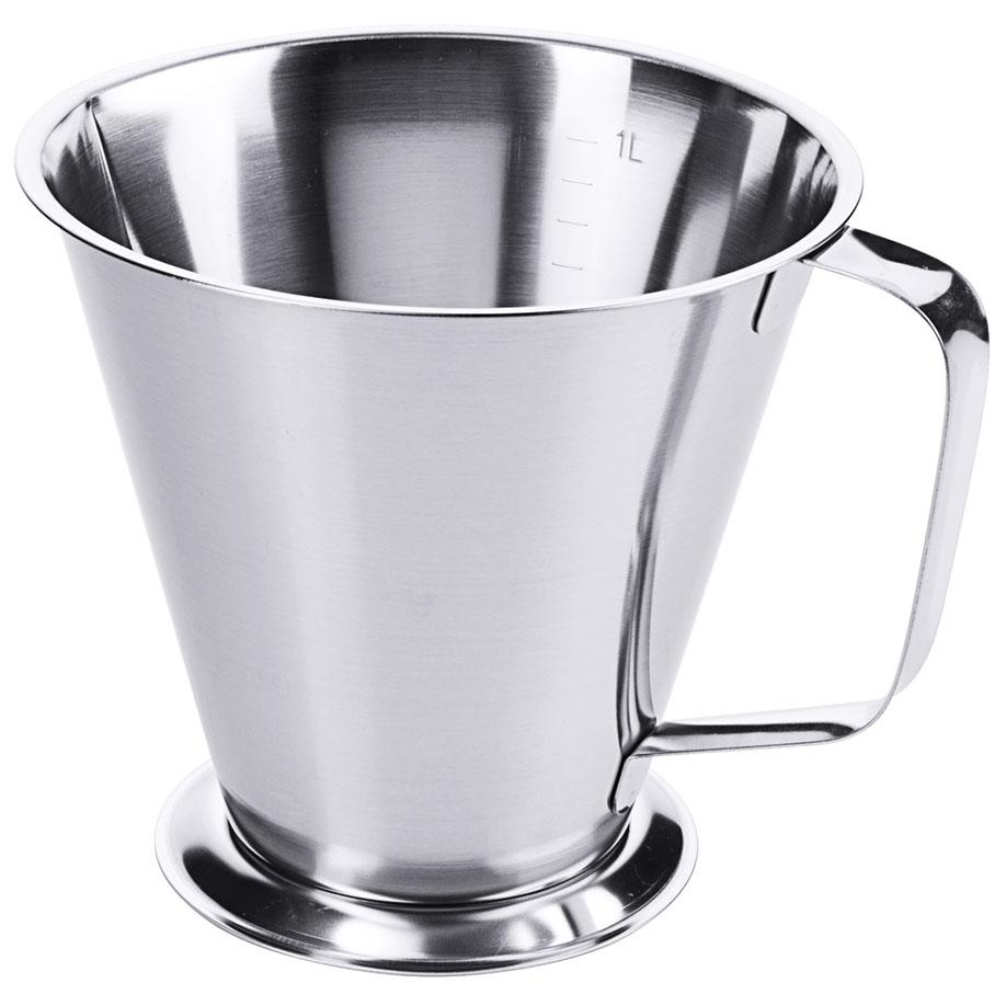 Messbecher mit Fuß, 1,0 Ltr., Höhe 14 cm