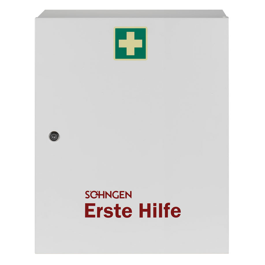 MADRID First-Aid Cabinet with Filling DIN 13169 Standard