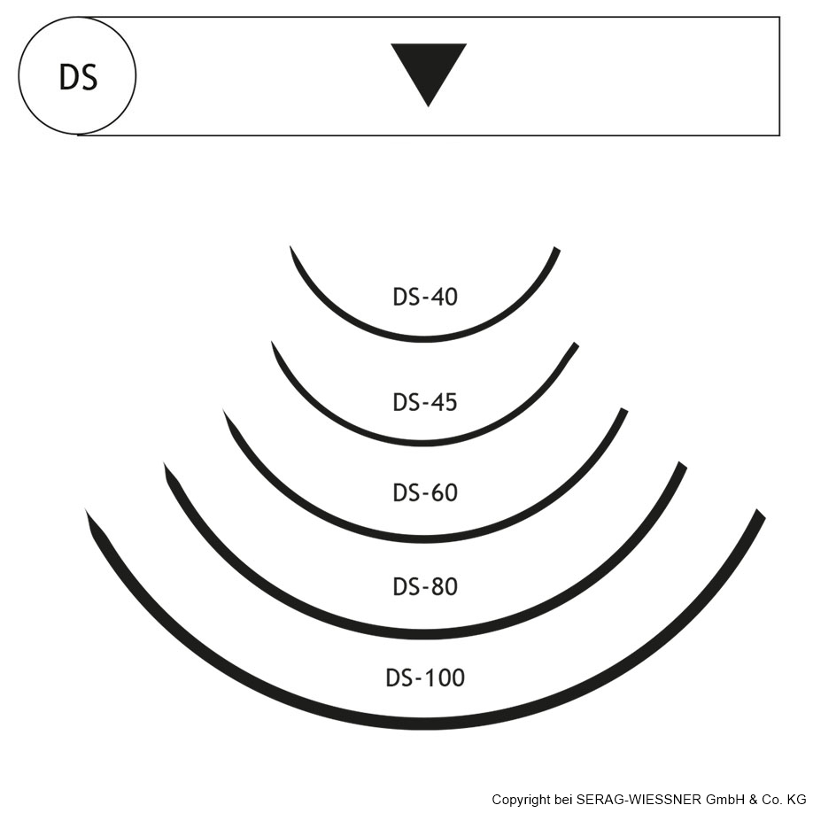 SERALON DS-12 5/0=1 blue length of thread 50 cm (24 pcs.)