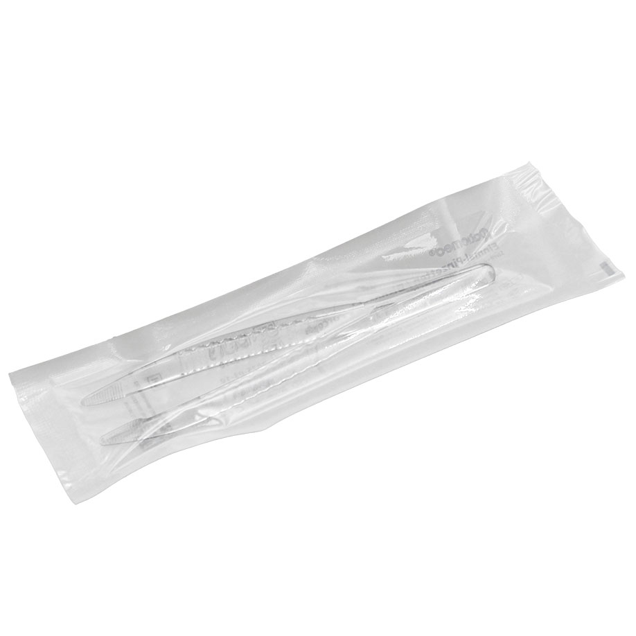ratiomed disposable forceps, sterile glass-clear, 12 cm (50 pcs.)