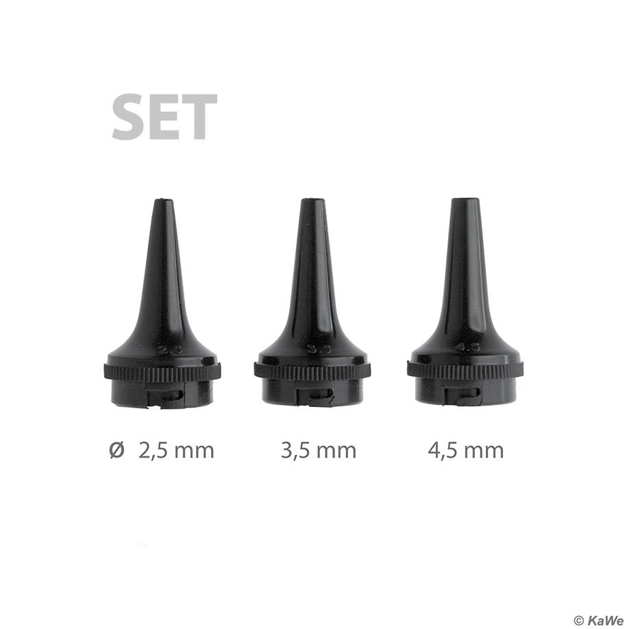 Dauer-Ohrtrichter-Set schwarz,