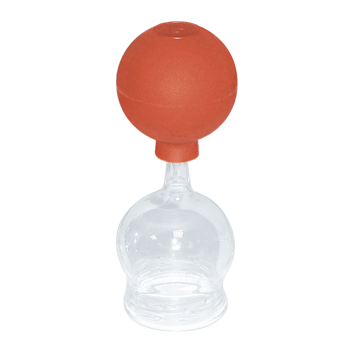 Schröpfkopf mit Olive und Ball,