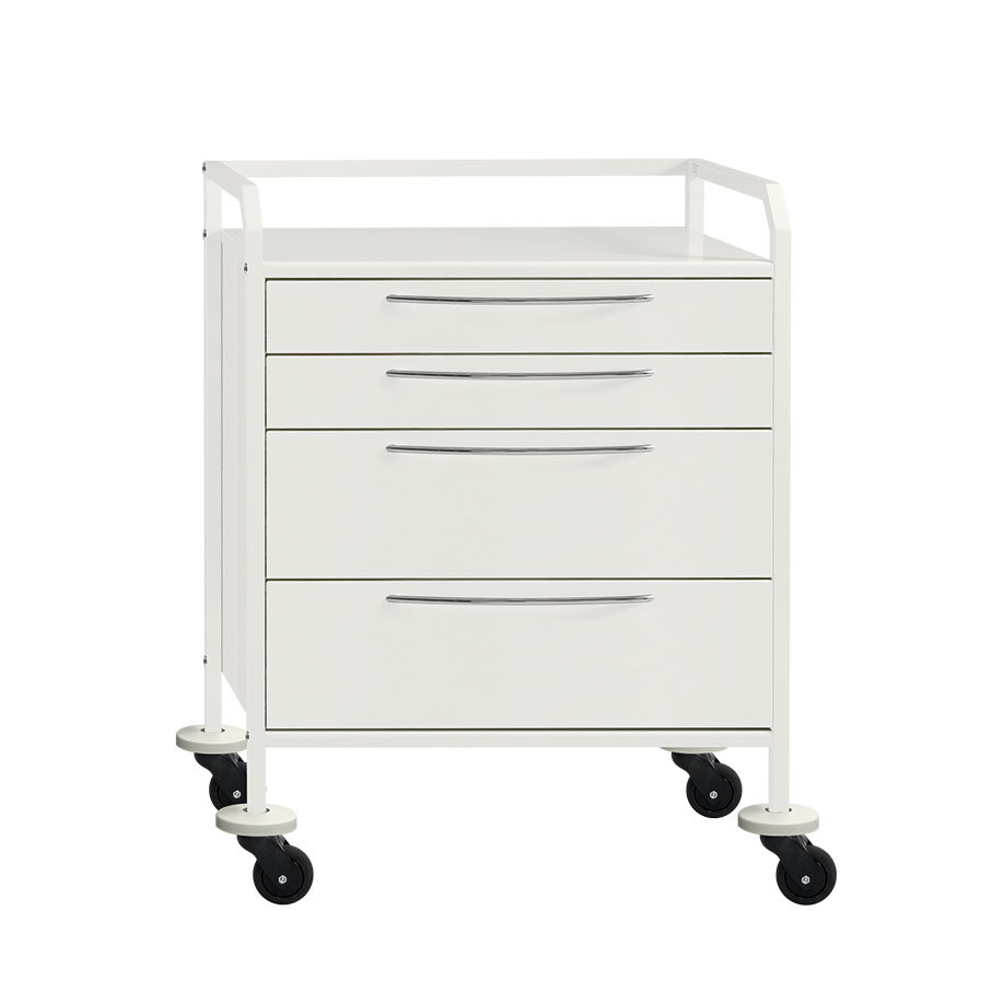 Beistelltisch HYGIEN-O-STAR S4, 64 cm mit 4 Schubladen
