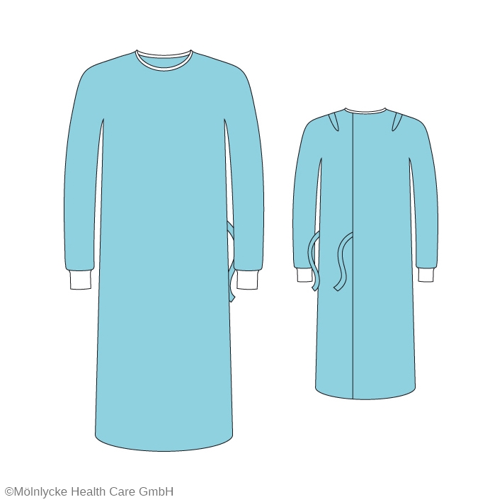 *OP-Mäntel Standard L-L 131cm (20 Stck.)mit 2 Handtüchern und Einschlagtuch- ausser Handel - / Alternative: MÖL 850104