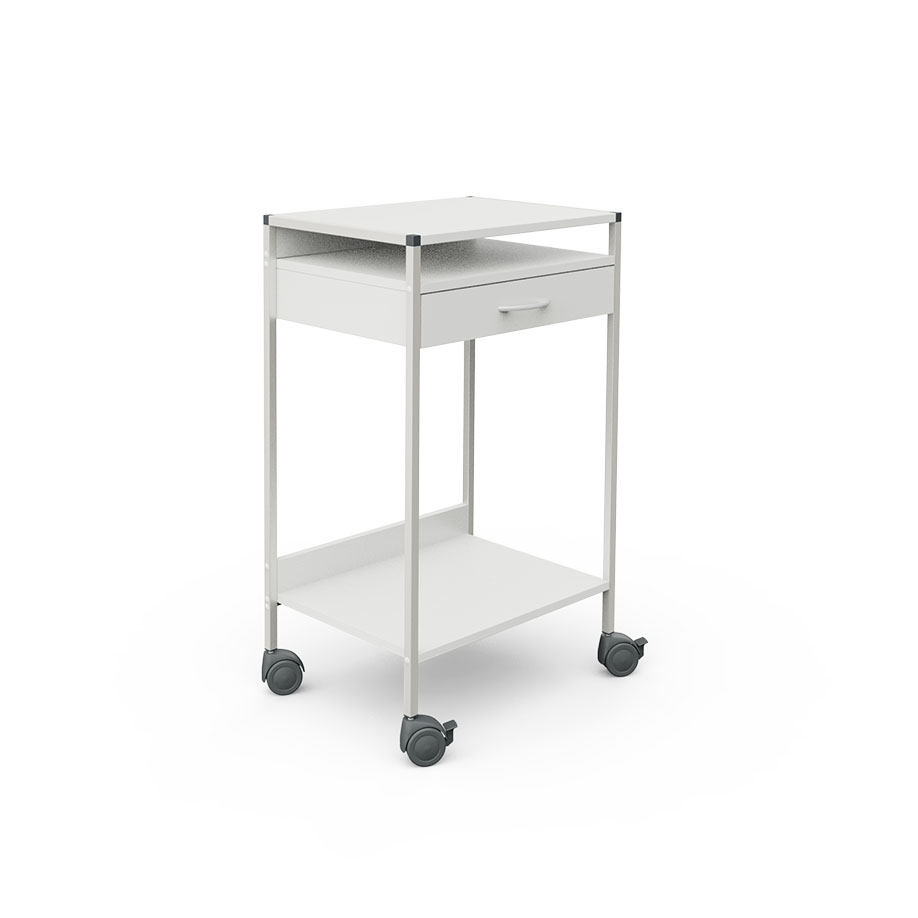 Steharbeitsplatz/Laptop-Wagen 08/16