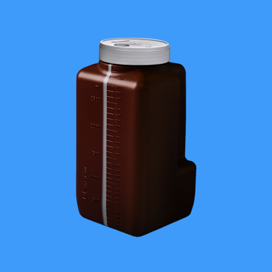 Urinsammelflasche NFT 3,0 Ltr., braun,