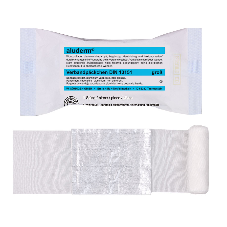 aluderm Bandage Packet DIN large sterile