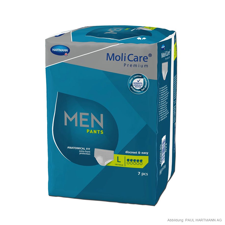 MoliCare Premium MEN pants 5 drops sz. L incontinence briefs (7 pcs.)