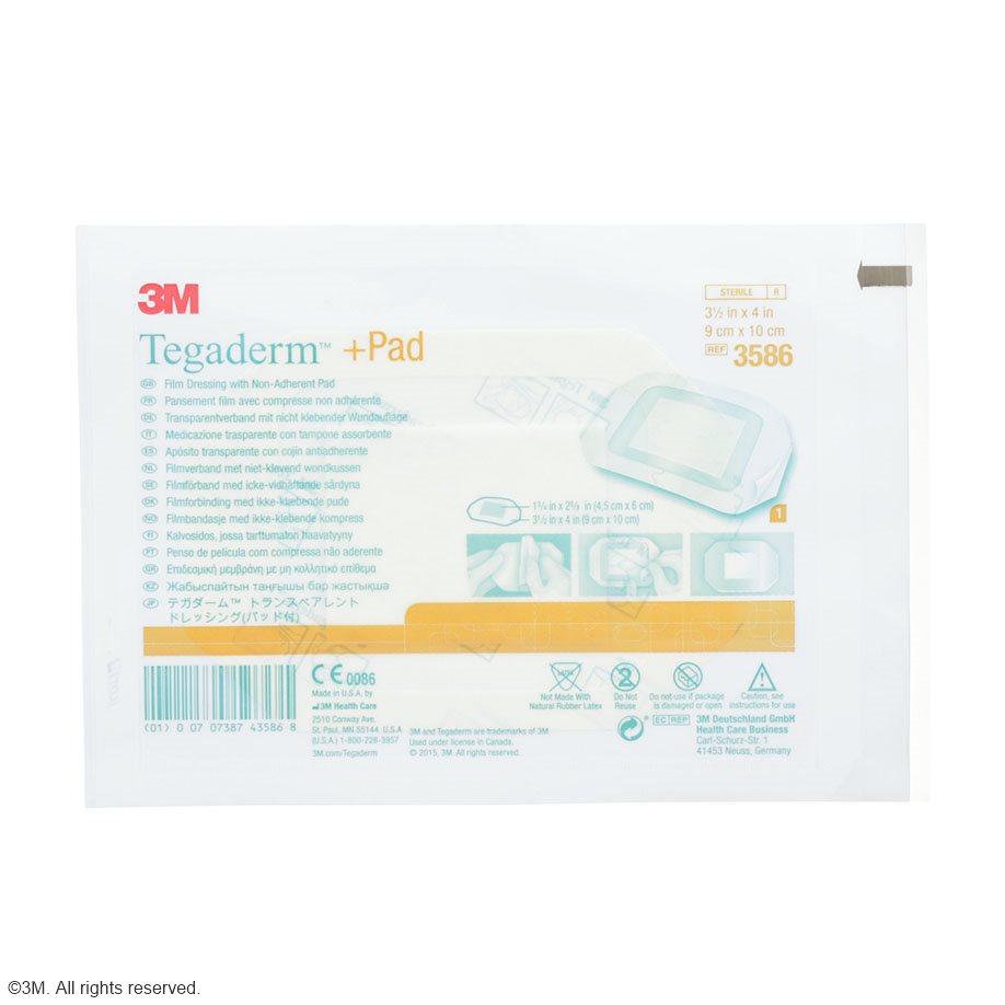 3M Tegaderm + Pad Transparentverband, 9 x 10 cm (25 Stck.)