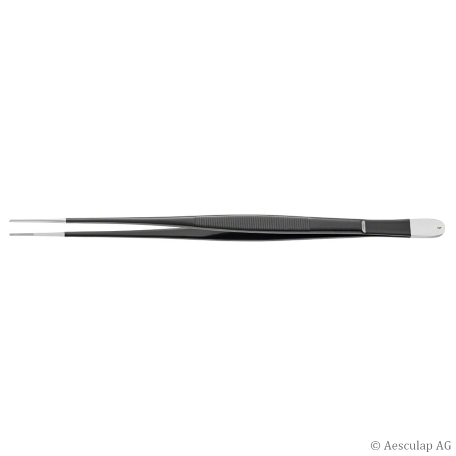 anat. monopolare Präparier-Pinzette, gerade, 240 mm, isoliert, Maulbreite: 1,40 mm