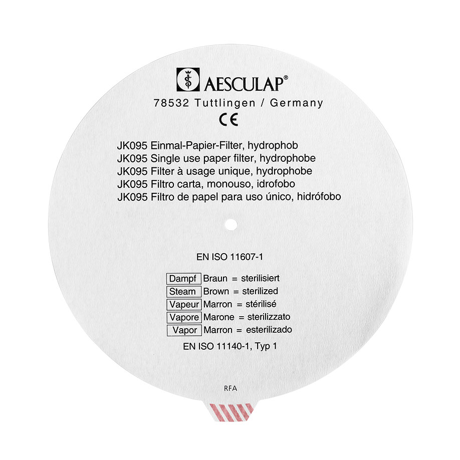 Einmal-Papierfilter rund