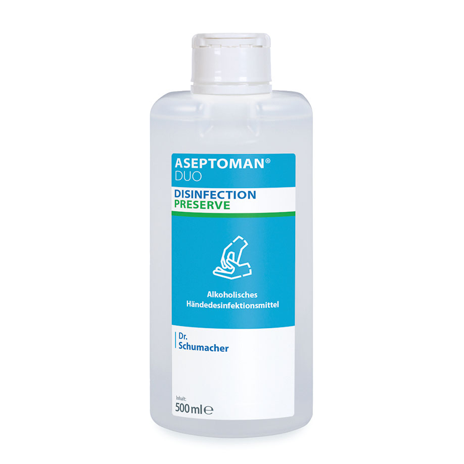 ASEPTOMAN DUO 500 ml dispenser bottle, hand sanitizer