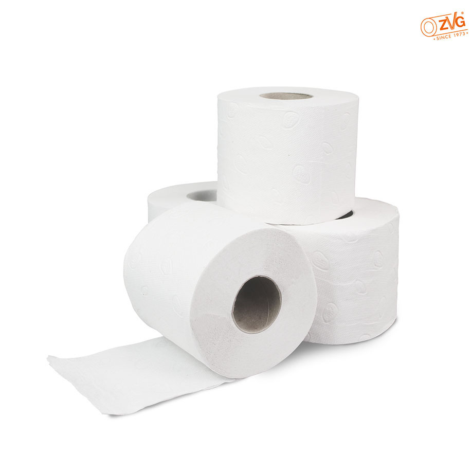 Toilettenpapier 3-lagig, weiß, Tissue,