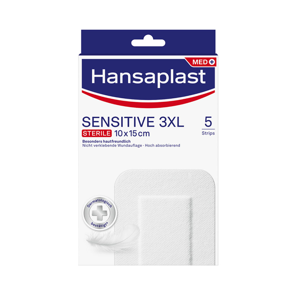 Hansaplast Sensitive 3XL Grosspflaster,