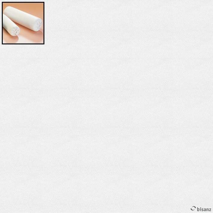 Trikotbezug weiß für Rollen 50 x 15 cm Ø, mit seitl. Gummizug