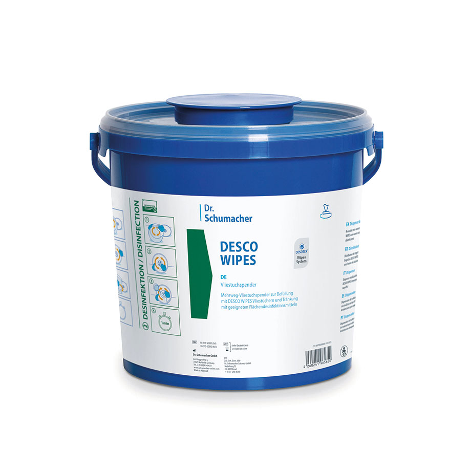 Desco wipes bucket small blue, empty 3 l (1 pcs.)
