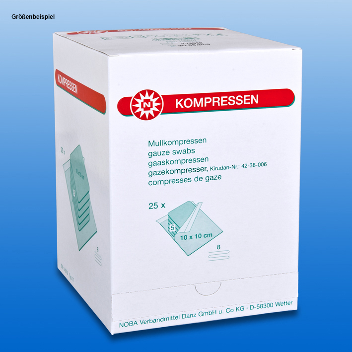 Mullkompressen 8-fach, 10 x 10 cm,