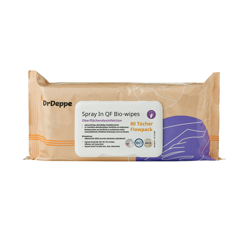 Spray In QF Bio-wipes (80 Tücher) Flow-