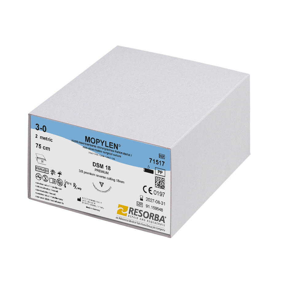 MOPYLEN DSM 18 3/0=2 blau monofil,