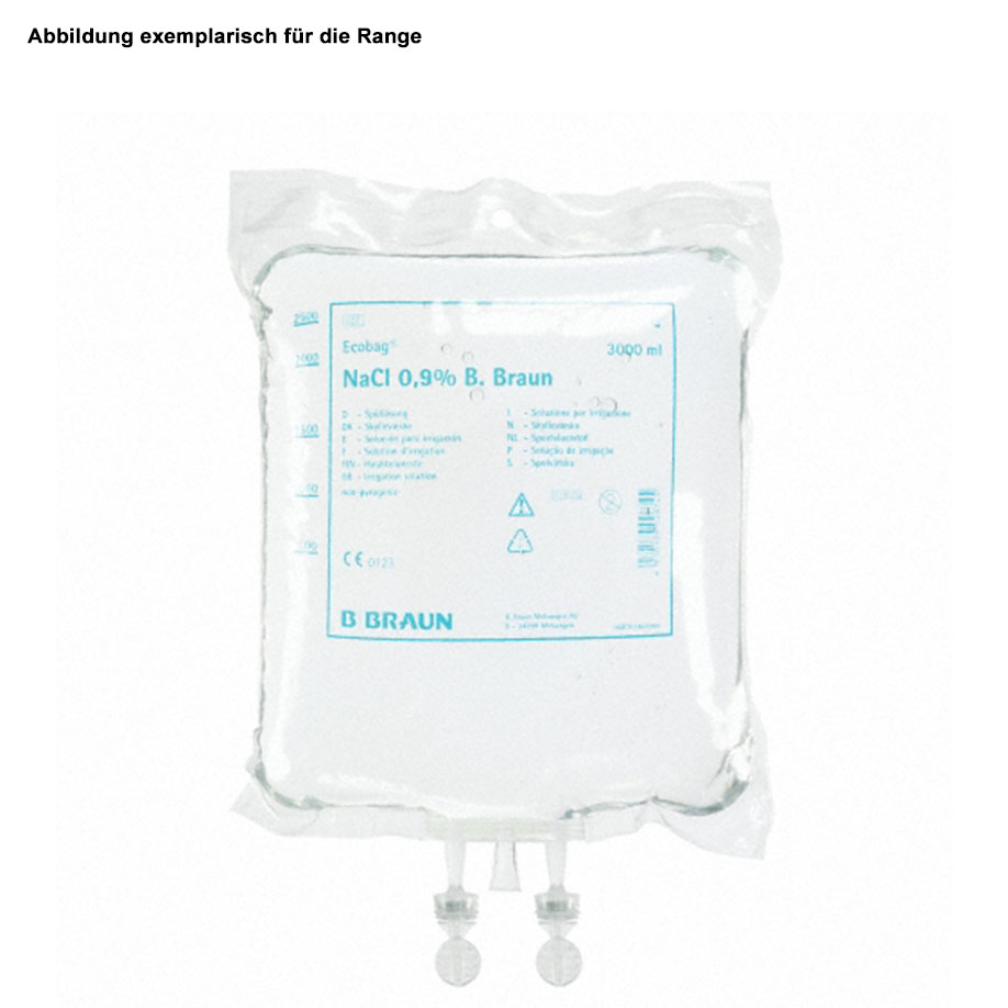 NaCl 0.9% B. Braun, irrigation solution, Ecobag CE with standard port system