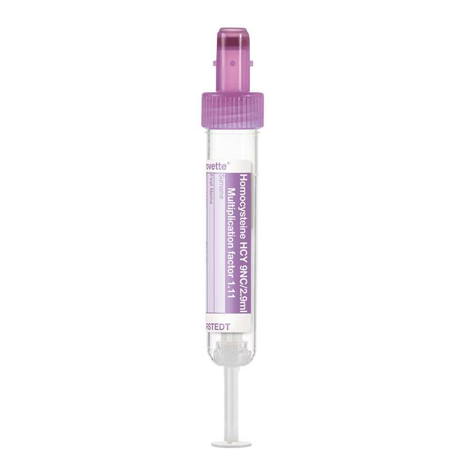 S-Monovetten 2,9 ml, 65 x 13 mm, Homocystein HCY-C 9NC, steril (50 Stck.)