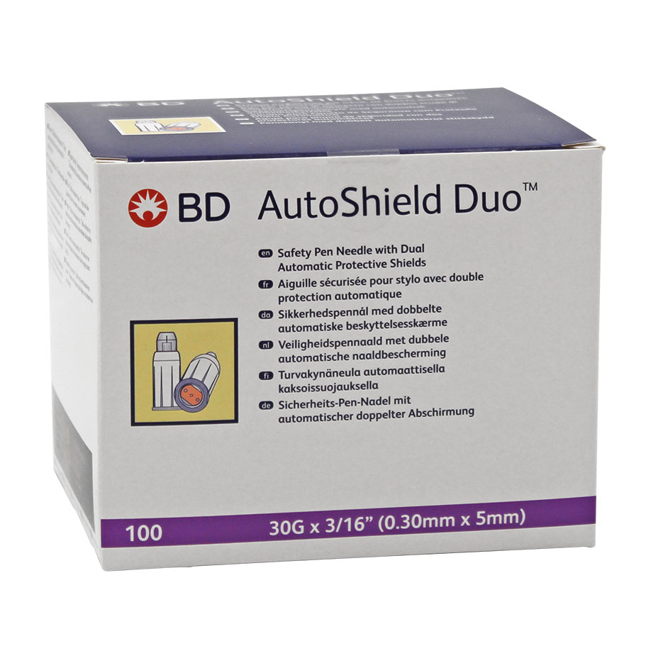 BD AutoShield Duo Safety-Pen-needle 0.30 x 5 mm (100 pcs.)