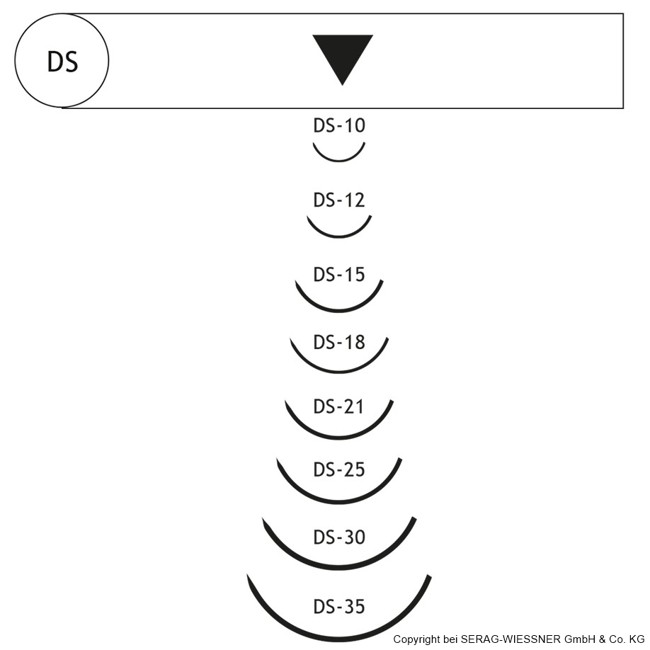 SERALON DS-12 5/0=1 blue length of thread 50 cm (24 pcs.)