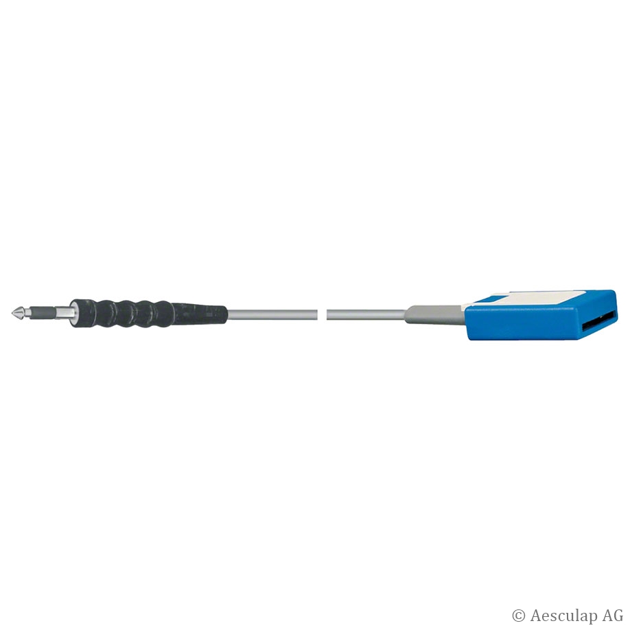Neutralelektrodenkabel, Klinkenstecker, 5 m, für Aesculap kls-Martin (Maxium m/i/e, ME, Minicutter) für un-/geteilte Elektroden