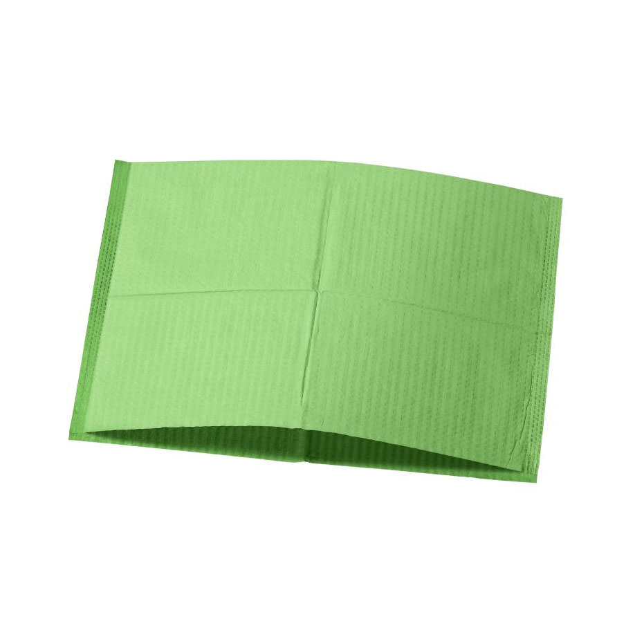 Kopfstützenschoner Tissue/PE, 25 x 33 cm, fresh green (500 Stck.)