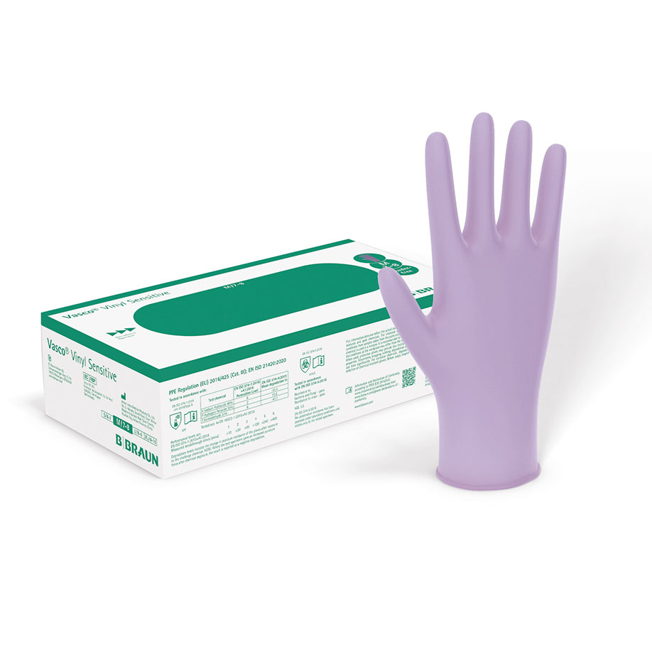 Vasco Vinyl Sensitive U.-Handschuhe