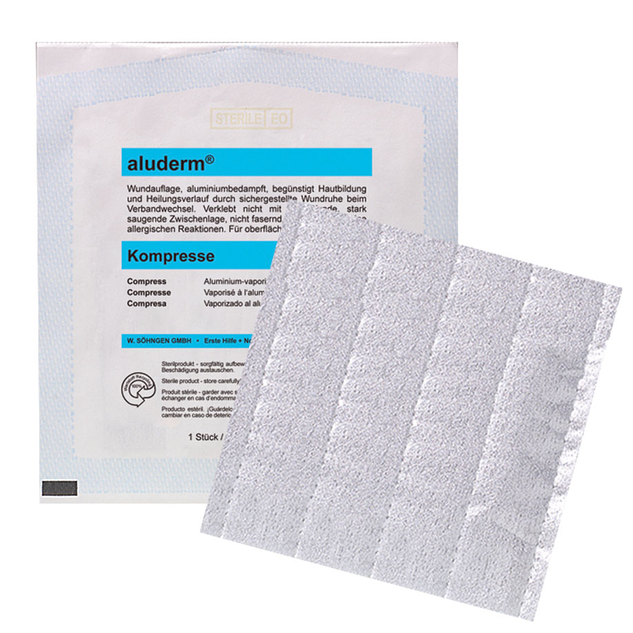 aluderm Compress single approx. 20 x 20 cm sterile