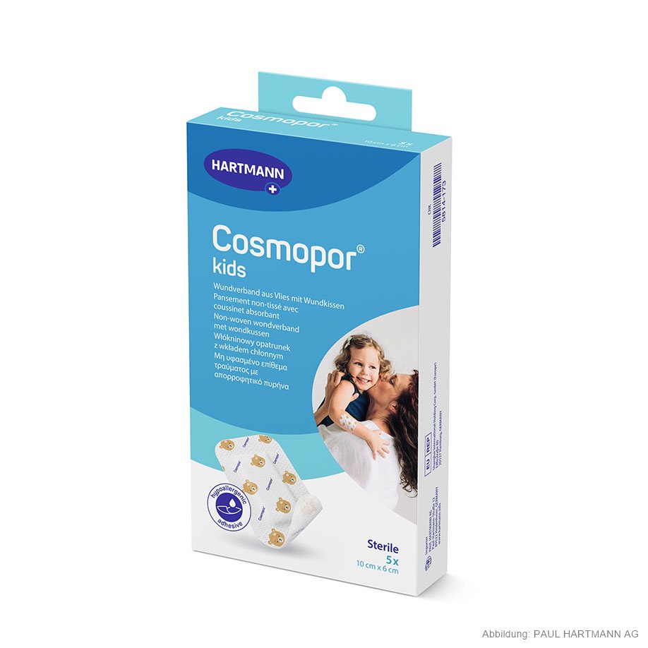 Cosmopor kids steril Wundverband 10,0 x 6,0 cm (5 Stck.)
