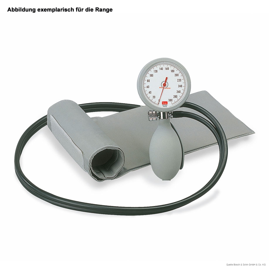 boso clinicus II Blutdruckmessgerät schwarz  Ø 60 mm, Doppelschlauch, mit