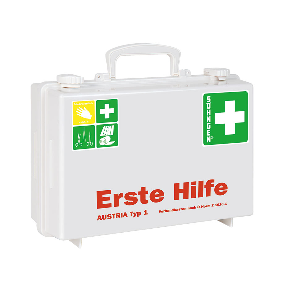 First Aid Case SN-CD white with filling Ö-Norm Z 1020-1